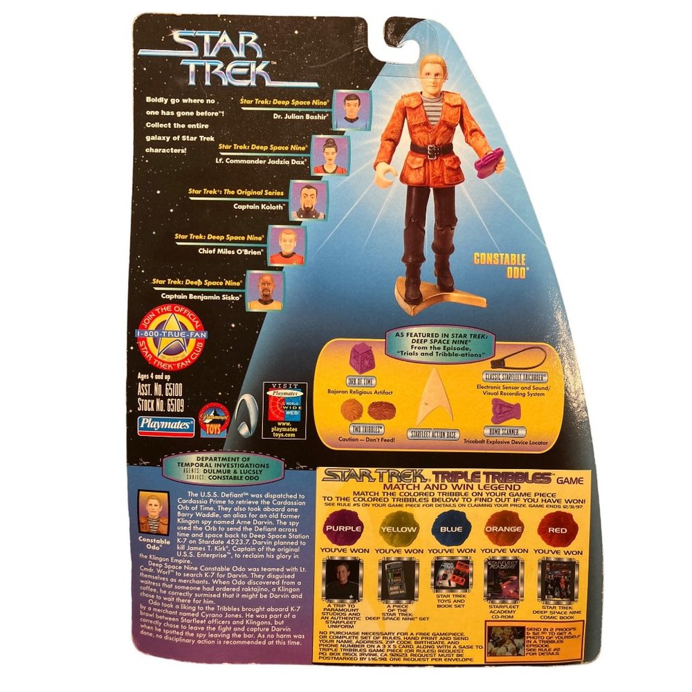 Star Trek Constable Odo  Warp Action Figure Series 1 - Picture 8 of 12
